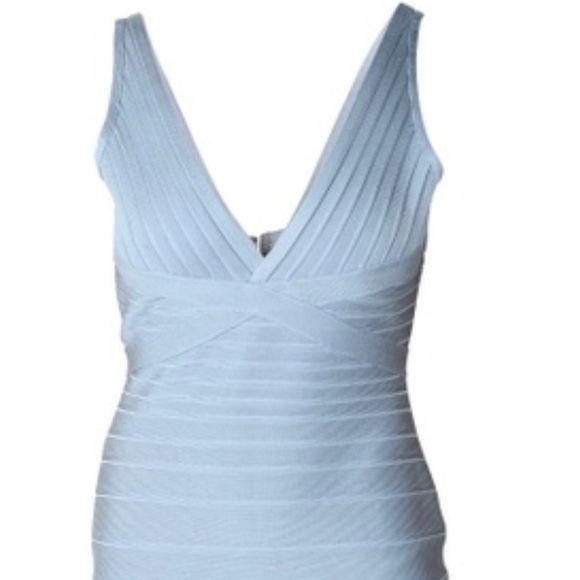 Herve Leger Dresses & Skirts - Herve Leger light blue bandage dress 100% AUTHENTIC!!